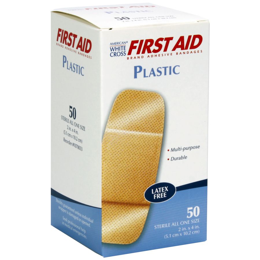2"x4.5" Elbow & Knee Plastic Bandage, 50 Per Box - Image 3