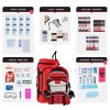 6 Person Essential Survival Kit, Rolling Bag, Backpack