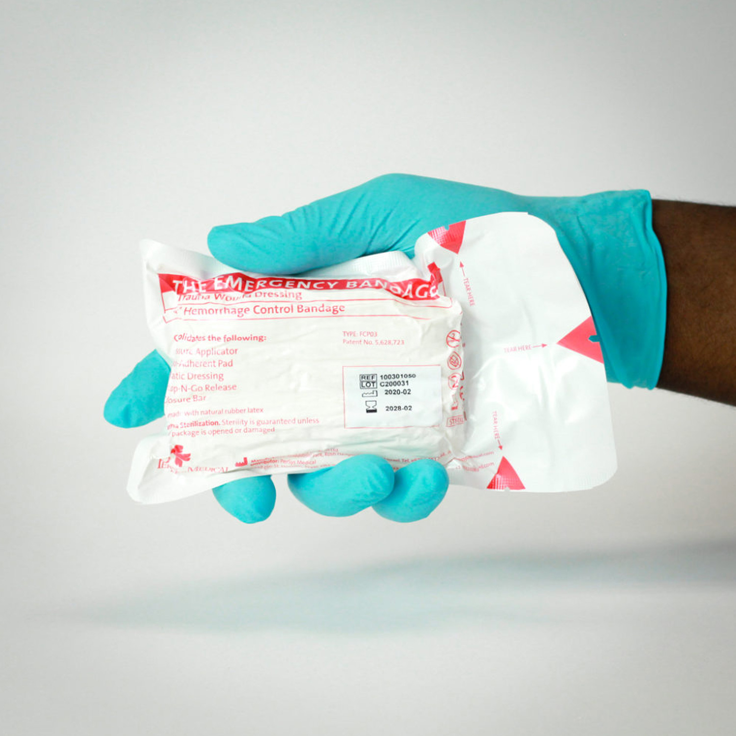 4" Emergency Bandage, THE ISRAELI BANDAGE, White - Image 2