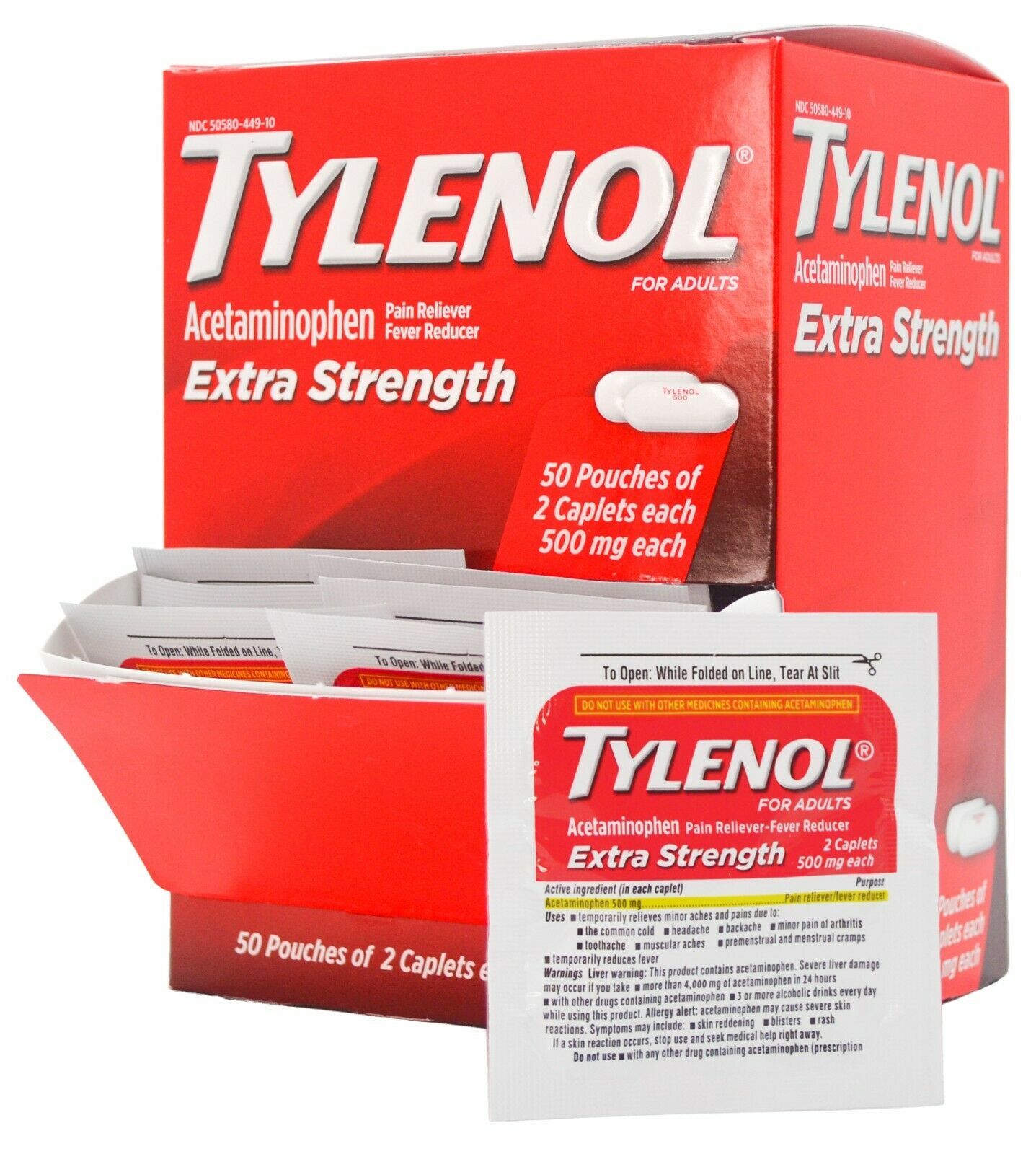 Extra-Strength Tylenol, 100/box - Image 4