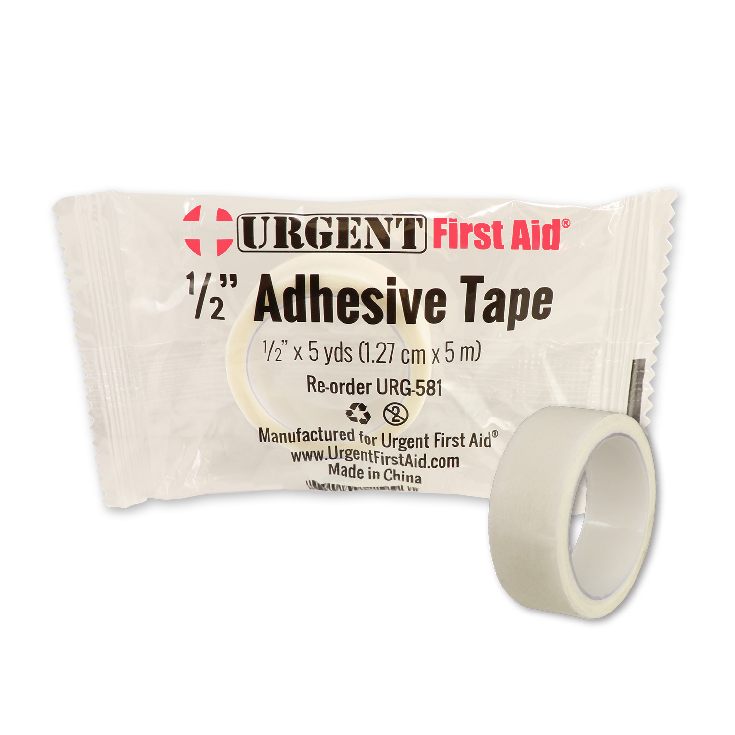 First Aid Adhesive Tape Roll, 1/2" x 5 yds - Image 2